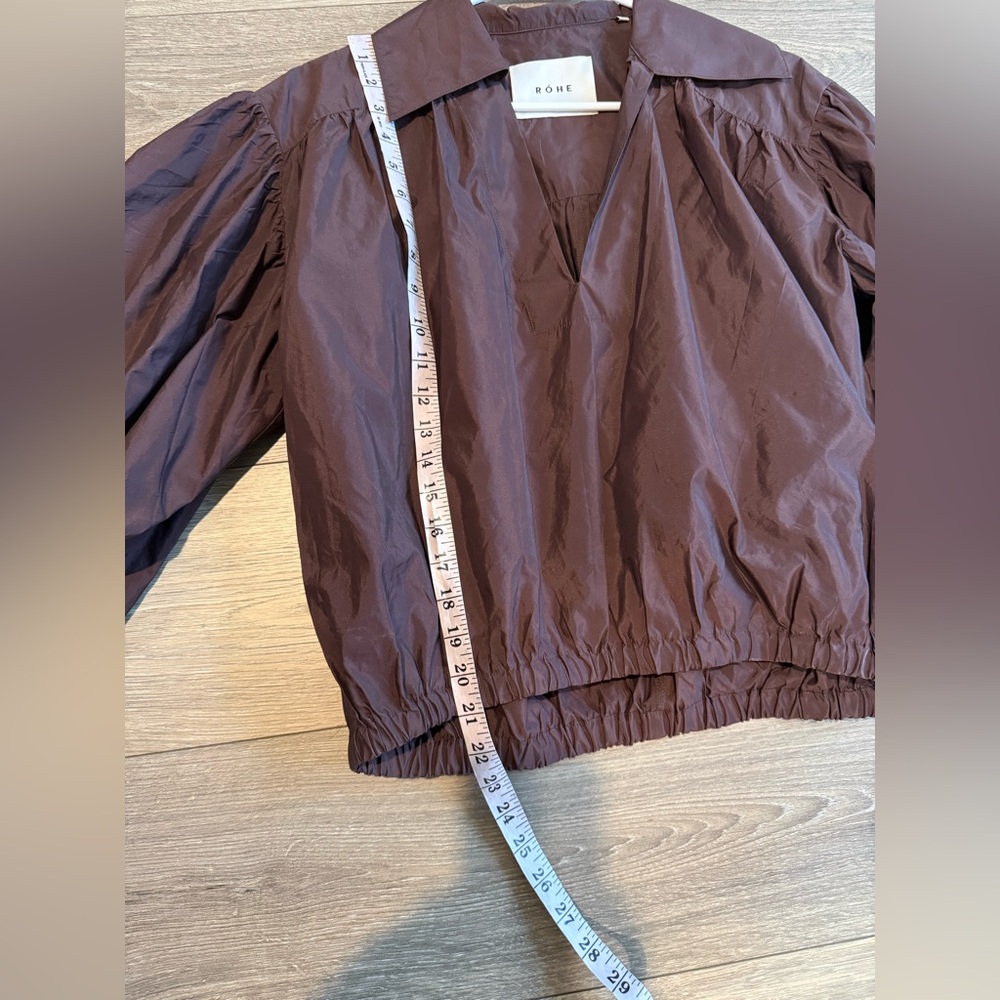 Rohe Brown Petale Long Sleeve Top Size 4 - Picture 12 of 13